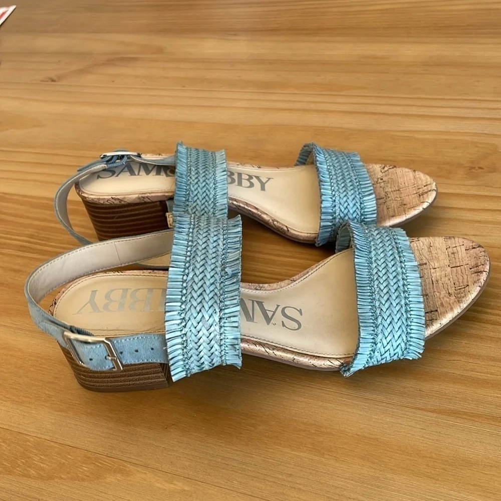 Sam &‎ Libby Fringe Block Heel Sandal